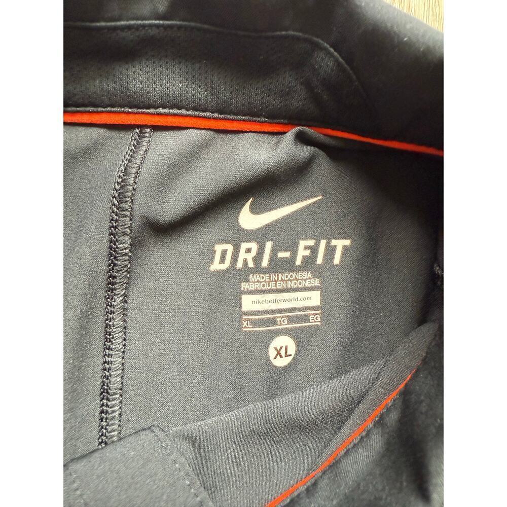 Nike Dri-Fit University of Oregon OSU Beaver Polo Shirt, Men's size XL, Black - Picture 4 of 5